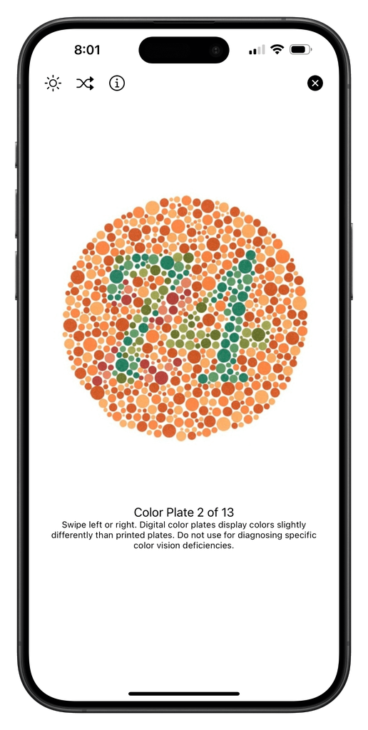 Ishihara Color Plate Example